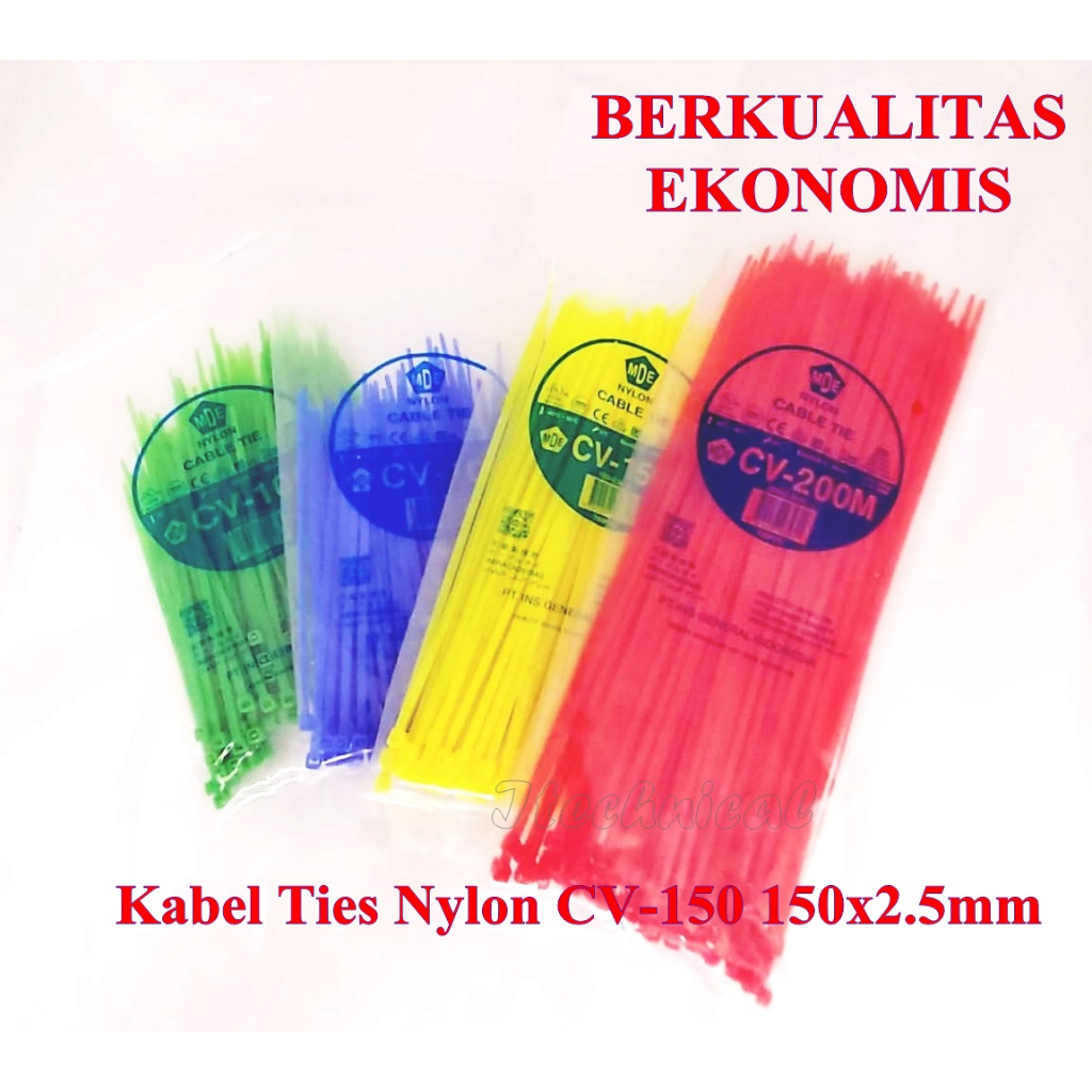 

CABLE TIES WARNA MDE ( MURAH & BAIK ) 100/150/200/250/300mm