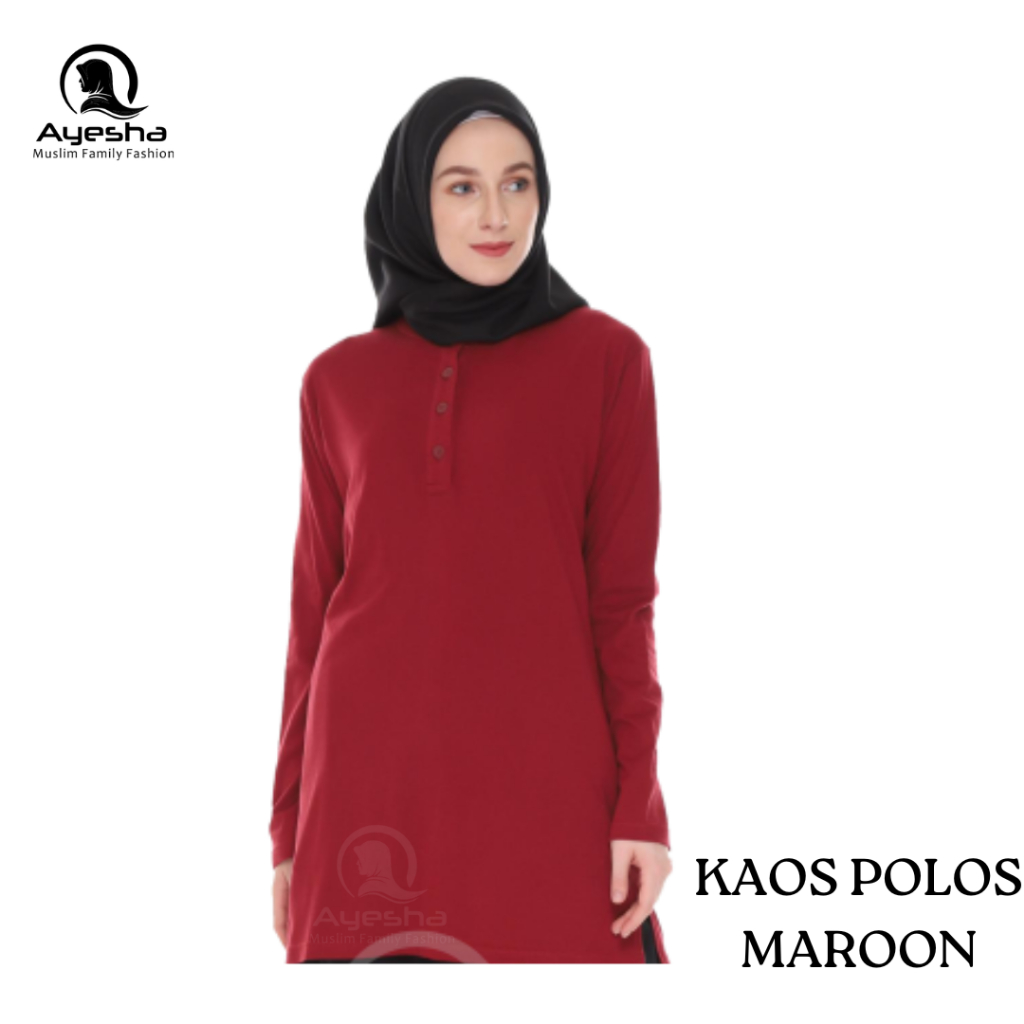 AYESHA KAOS POLOS | Kaos Polos Wanita | Kaos Olahraga Wanita | Atasan Olahraga Bahan Katun Combed