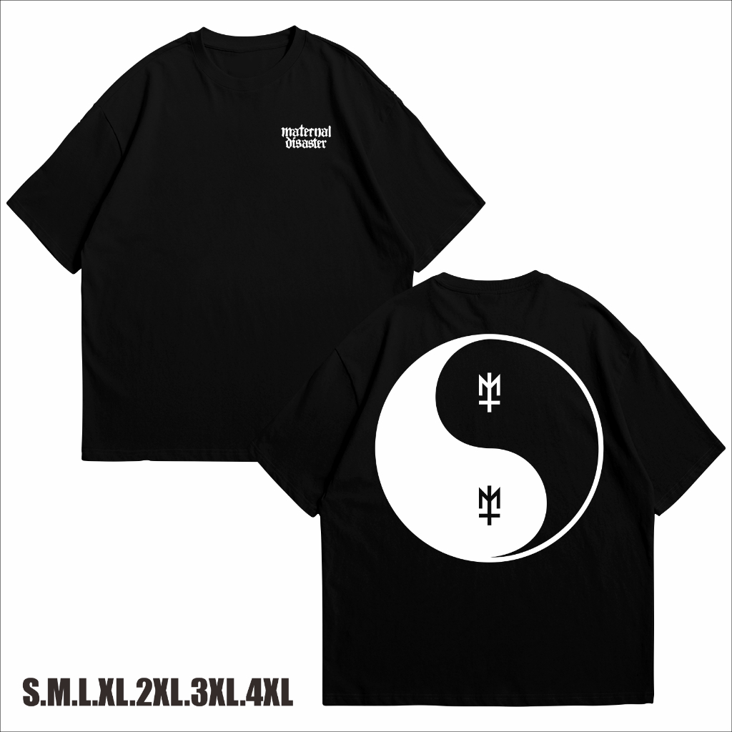 KAOS BAJU DISTRO MATERNAL DISASTER PREMIUM TERLARIS/KAOS DISTRO MATERNAL YINYANG