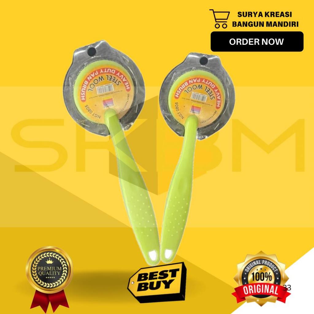 SIKAT PANCI - SIKAT KUALI KAWAT GAGANG - SIKAT KAWAT GAGANG PANJANG - STEEL WOOL GAGANG