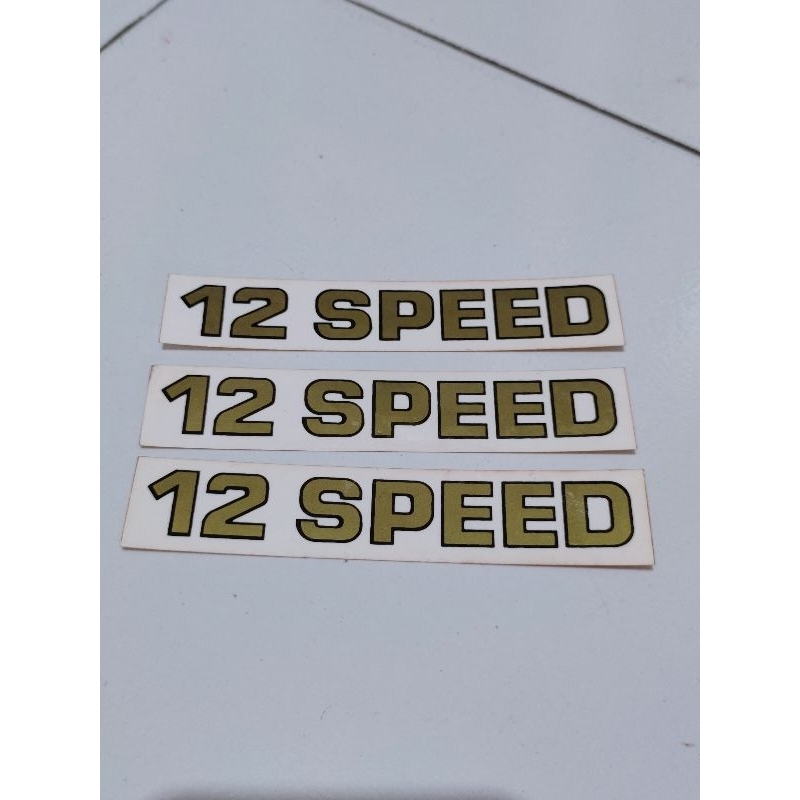 Sticker decal sepeda 12 speed mtb roadbike balap sepeda lipat minion minitrack minivelo