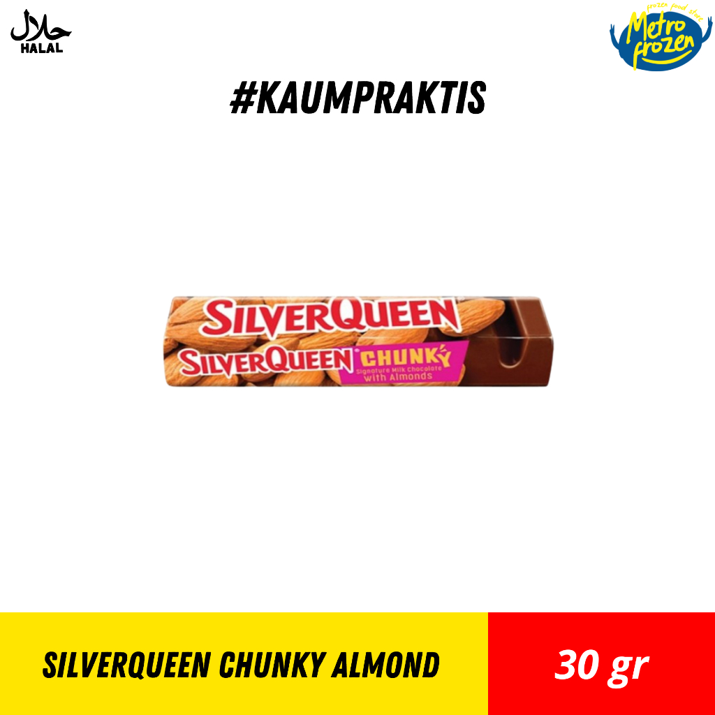 

SilverQueen Chunky Almonds 30gr //coklat silverqueen //silverqueen almond