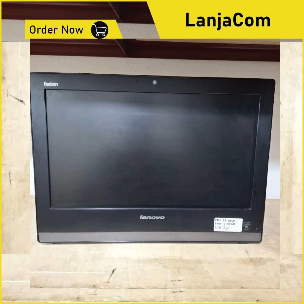 PC All In One Lenovo thinkcentre e73z core i3 gen 4 display 20 inch