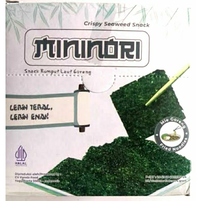 

mininori Crispy Seaweed Snack, Snack Rumput Laut Goreng rasa Mie Goreng