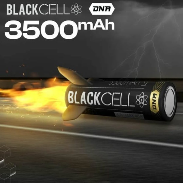 Blackcell DNA 3500mAh 40A 18650 Battery 100% Authentic - Black Cell