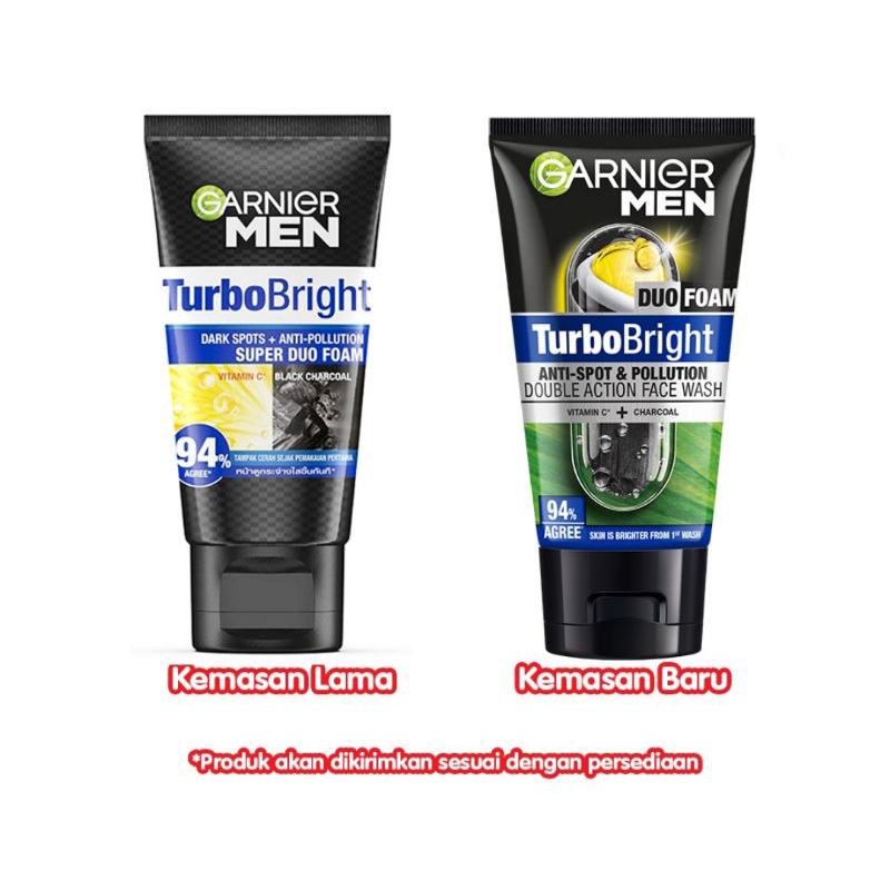 Garnier Men TurboBright Super Duo Foam 100ml