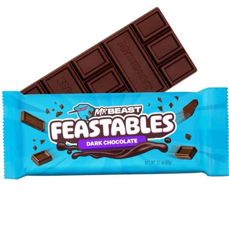 Mrbeast Feastables Rasa Dark coklat