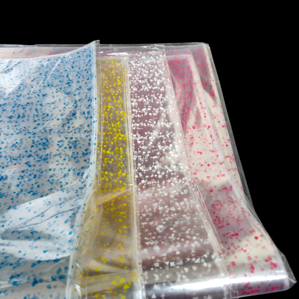 opp flower plastik parcel plastik Snack ukuran 50x70 isi 12pcs