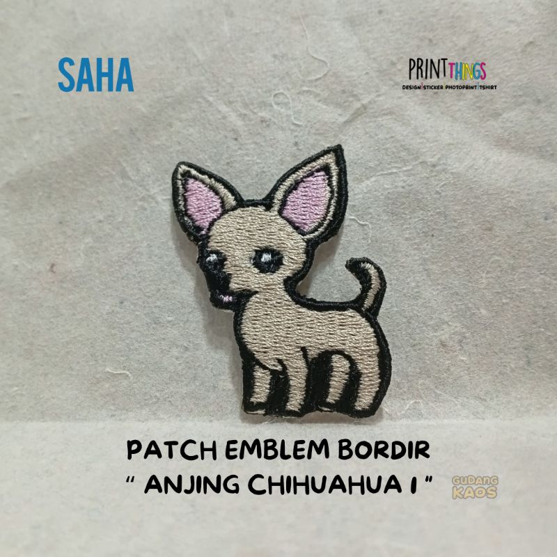 PATCH BORDIR ANJING CHIHUAHUA