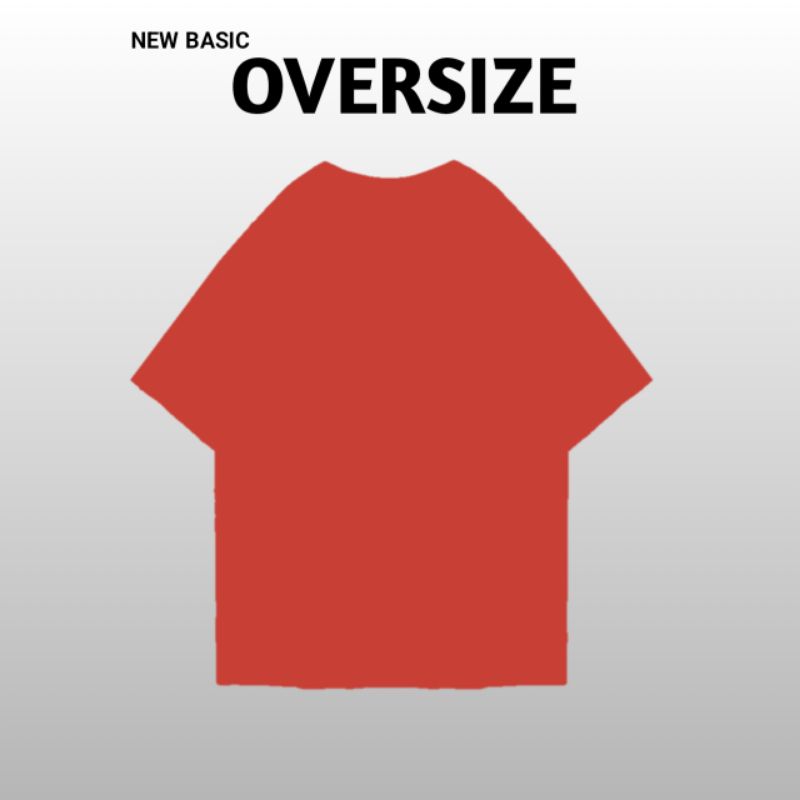 MERRENAH SHOW YOU OVERSIZE BOXY STYLE MERAH T shirt kaos polos oversize atasan pria wanita