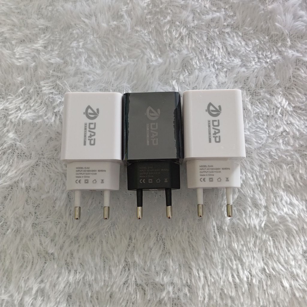 DAP D-A4 / D-A4N Adaptor USB Charger 2.4A 2 Port USB ( Perpcs / Eceran ) Orignal Dap