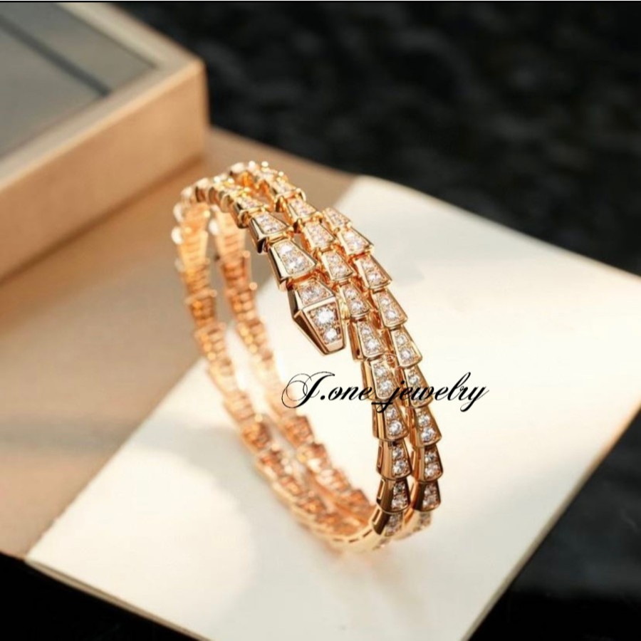 Gelang Serpenti 2 Keliling Kualitas Premium