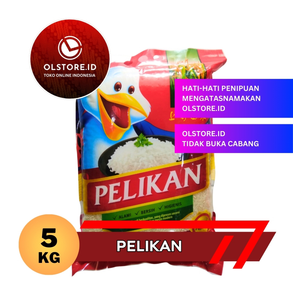 

Olstore.ID Beras Pelikan 5kg Asli