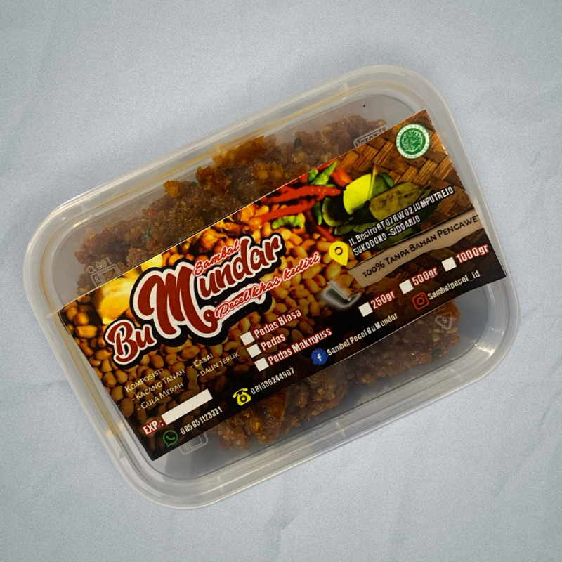 

1000gr | sambel pecel khas kediri asli, tanpa bahan pengawet