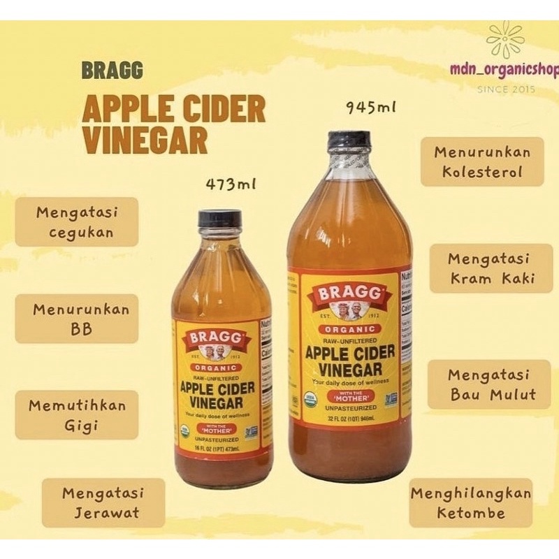 

BRAGG Apple Cider Vinegar ( Cuka Apel)