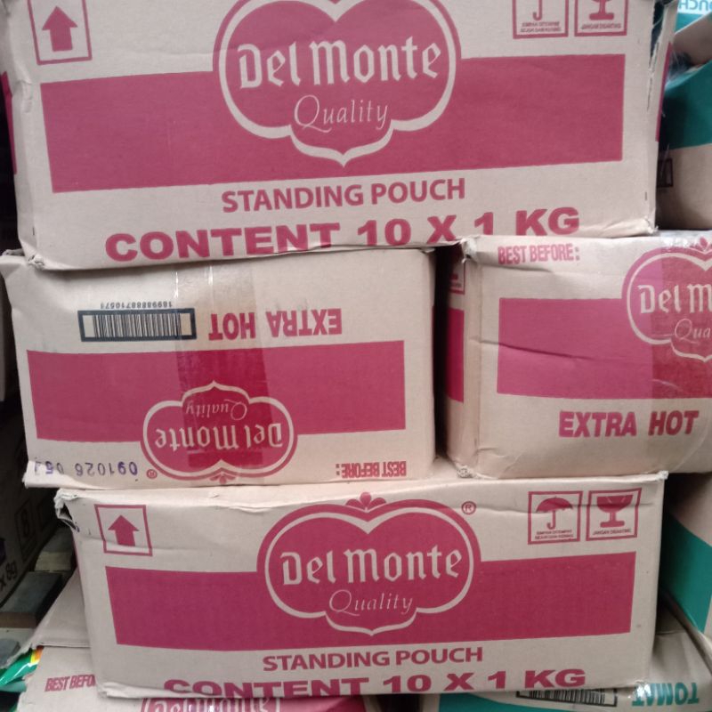 

1 Karton isi 10 - Delmonte Extra Hot pouch 1kg, exp th 2027