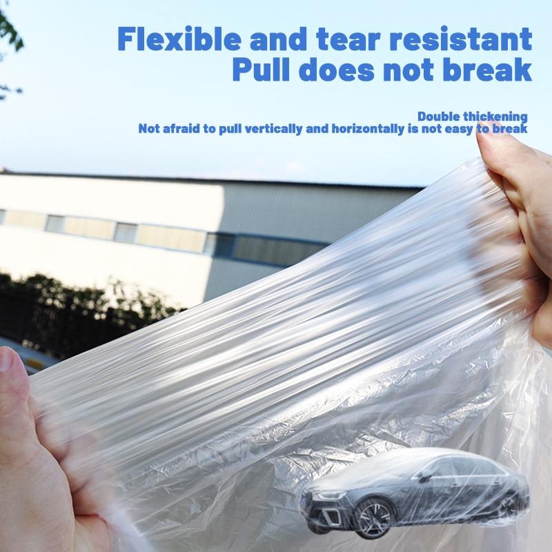 TERBARU Cover Mobil Transparan Sarung Mobil Bening Tebal Plastik Waterproof Transparan Tebal Anti