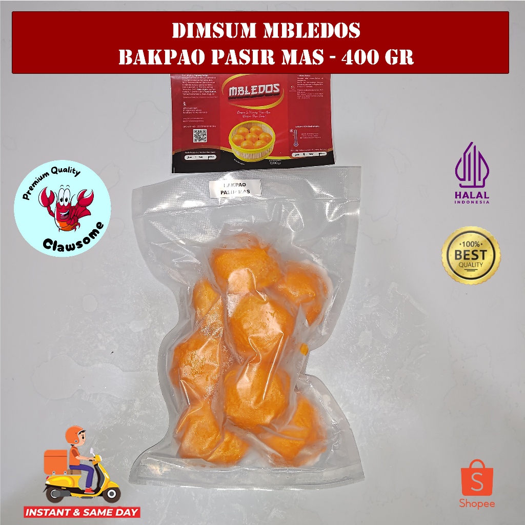 

DIMSUM MBLEDOS ORIGINAL - BAKPAO PASIR MAS TELUR ASIN REPACK SIZE - 400 GR (9 PCS)
