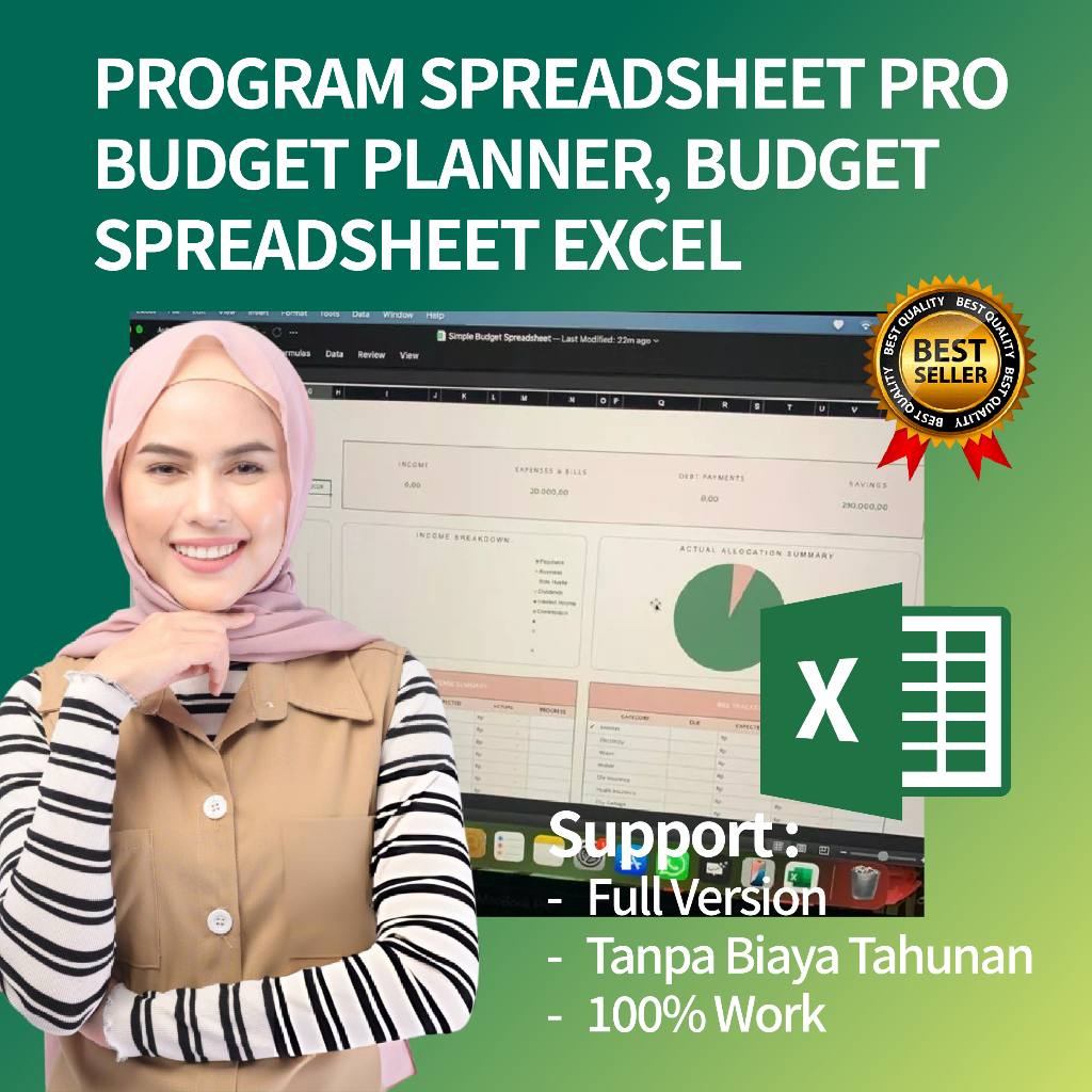 Budget Planner, Budget Spreadsheet Excel, Budget Template, Google Sheets Budget, Monthly Budget