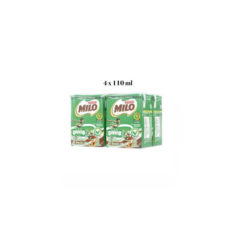 

Milo UHT Activ- Go Pack Kotak 4 x 110 ml