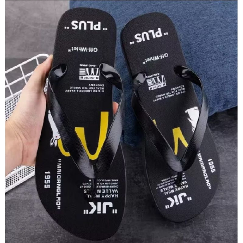 Sandal Spon Motif Pria
