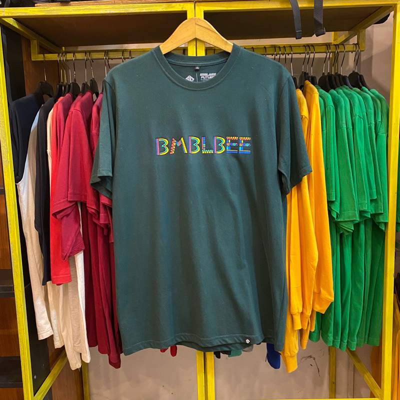 bmblbee tshirt mtf - hijau botol / kaos pria