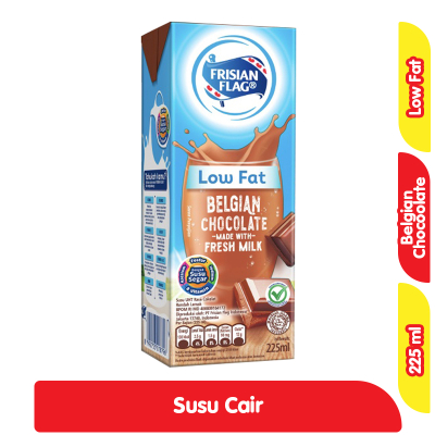 

Frisian Flag Purefarm Rendah Lemak Susu UHT Belgian Cokelat Kotak 225 ml