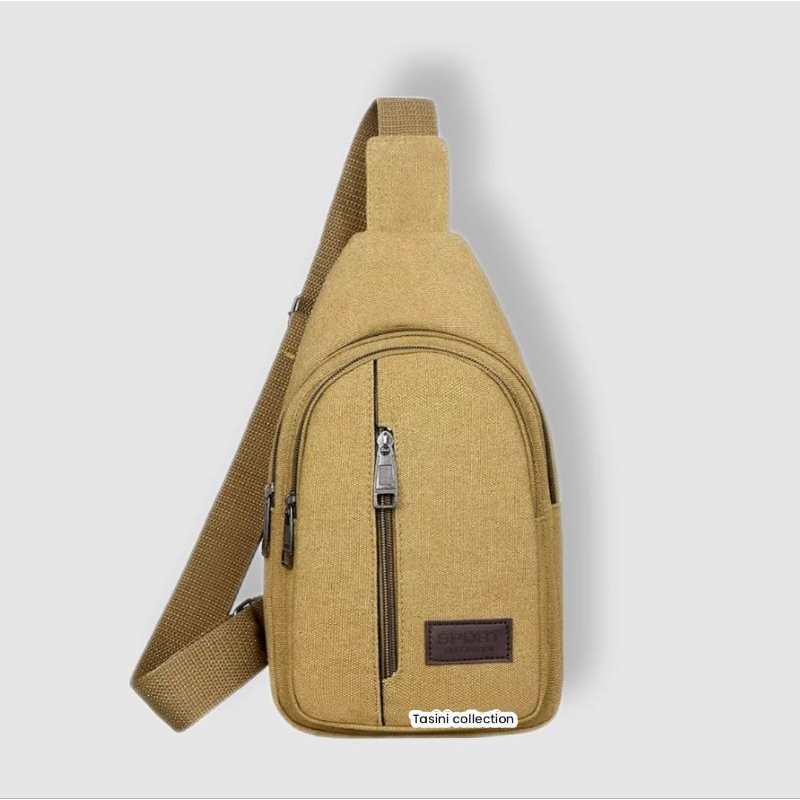 Tas Selempang pria kanvas Tas selempang punggung kanvas slimbag kanvas termurah