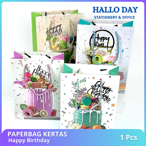 

HD Paper Bag Ulang Tahun / Paperbag Happy Birthday / Goodie Bag Ulang Tahun