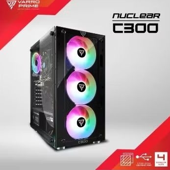 Casing Varro Prime Nuclear C300 + Fan RGB 3pc