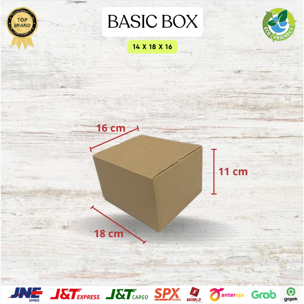 

Box kardus / karton / packing polos uk. 11x18x15 cm