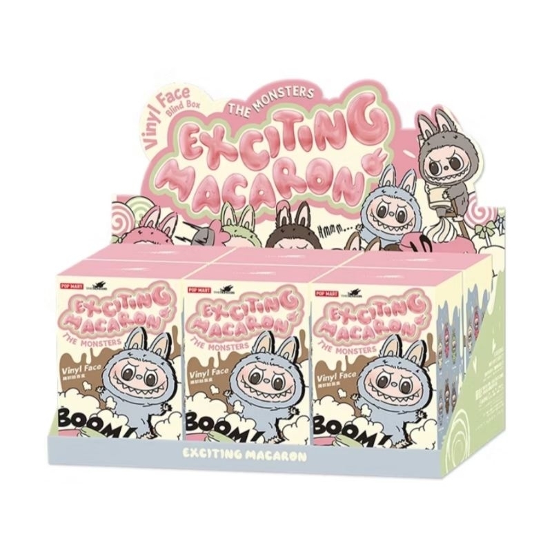 [READY STOCK] POP MART THE MONSTERS - Labubu Exciting Macarons Vinyl Face Plush Selected
