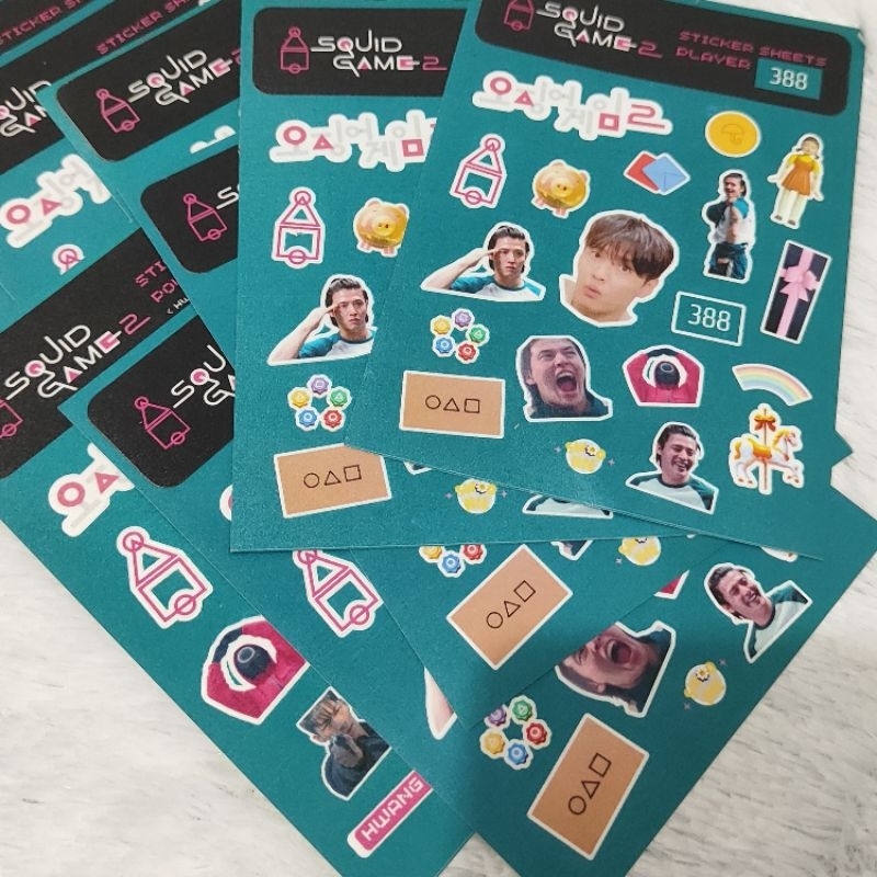 Squid Game Season 2 Sticker Cast Kang Ha Neul Wi Ha Joon Yim Si Wan