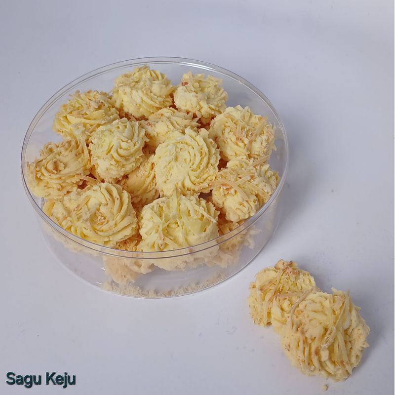 

Kue Kering Sagu Keju mika bulat Kemasan 250gr dan 500gr