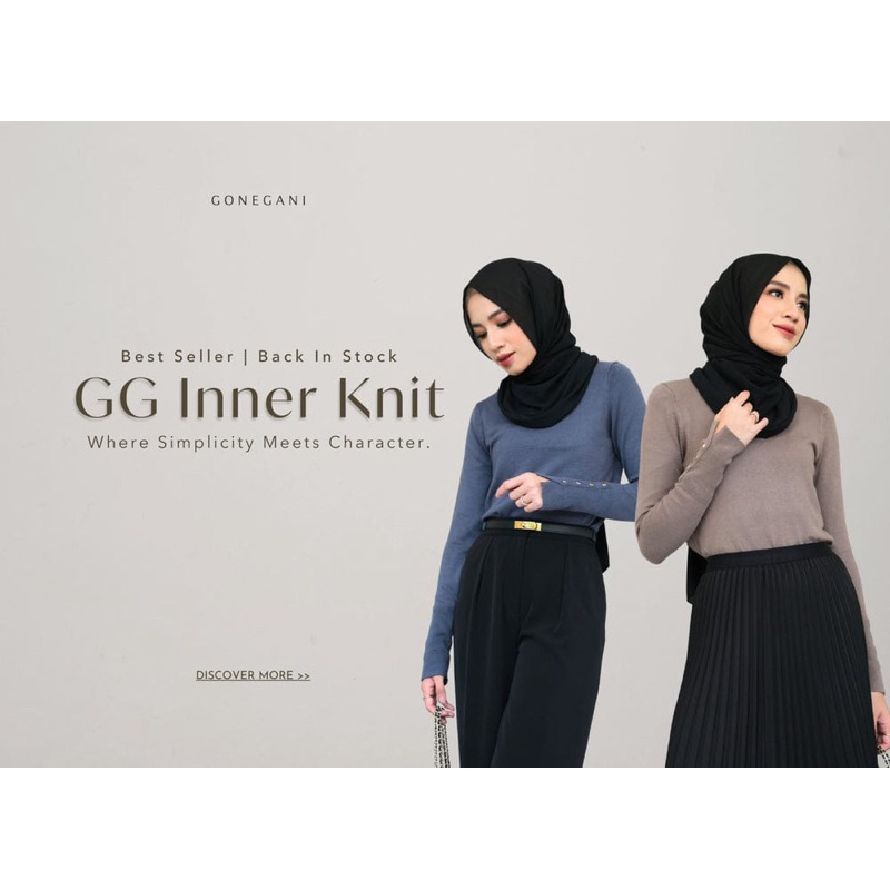 GG inner knitwear gonegani gone gani Cardigan gradasi gonegani gone gani Inner knit Gonegani Gone Ga