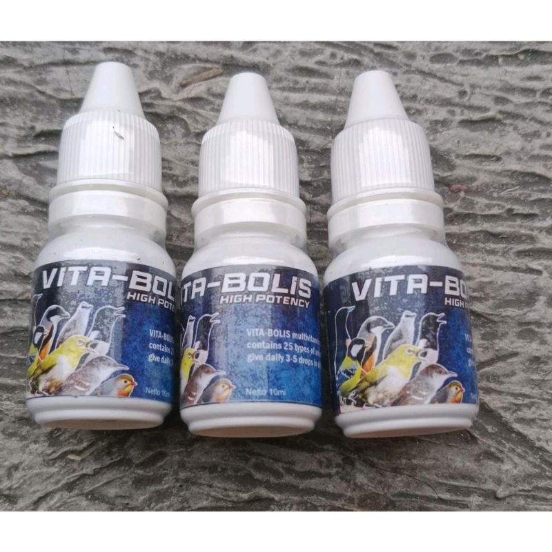 VITABOLIS HIGH POTENCY VITAMIN DOSIS TINGGI UNTUK SEMUA BURUNG MURAI KACER PLECI KENARI CIBLEK CUCAK