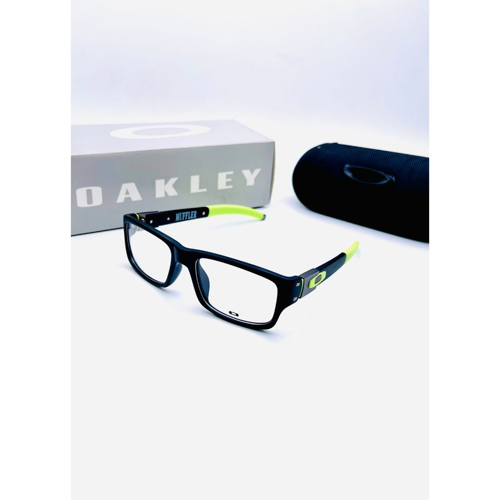 Ready Kacamata Oakley MUFFLER Lensa Clear Frame Black Stabillo Super Premium Elegant
