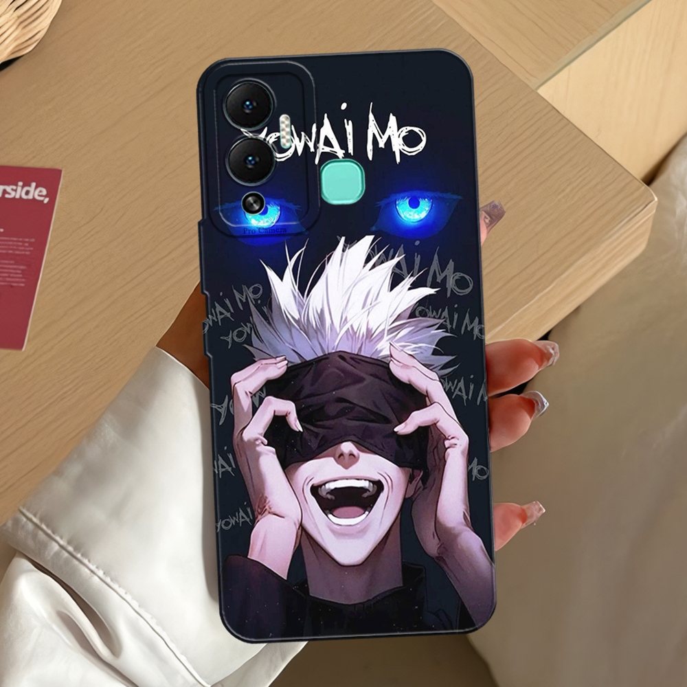 Softcase For ( Infinix 12 Play ) Casing Pro Camera Fashion Model Terbaru Gojo Satoru - Bahan Karet S