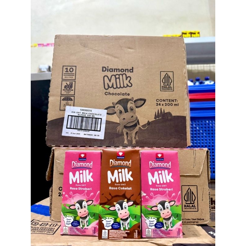 

Diamond milk 200ml Kartonan atau 1 dus isi 24 pcs