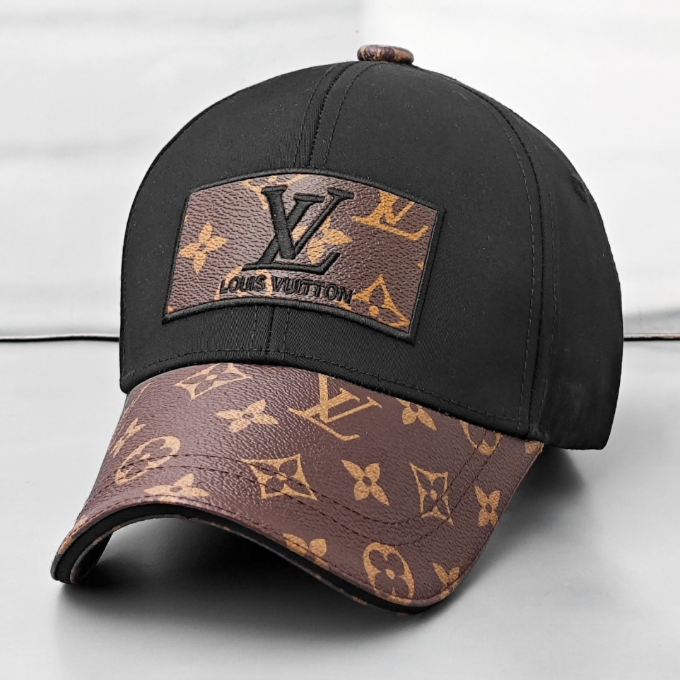 Topi LV Monogram Baseball Pria Import Mirror Original