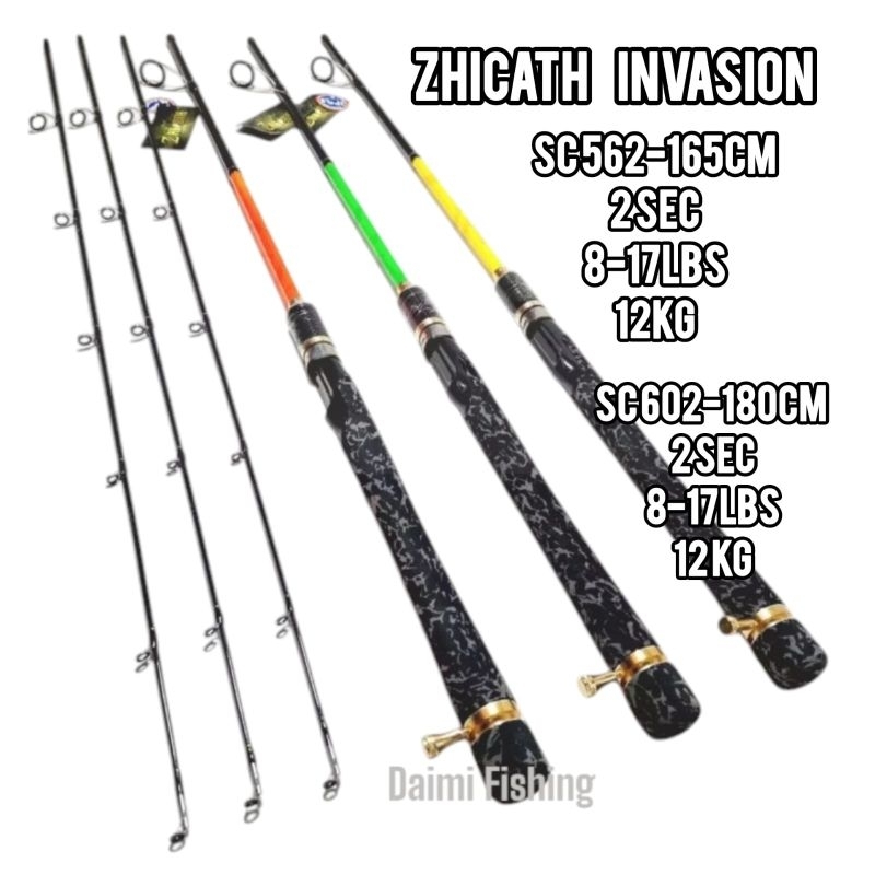 Joran Zhicath INVASION SC 165cm dan 180cm Joran Pancing Galatama