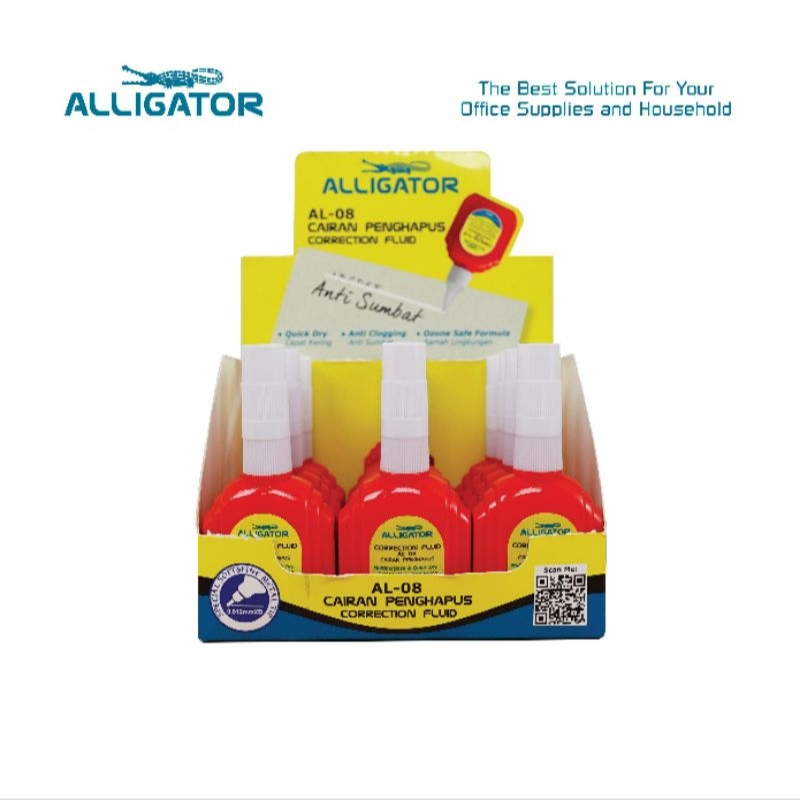

2pcs Alligator Correction Fluid AL-08 Stipo cair Tip-Ex cair Penghapus pulpen cair