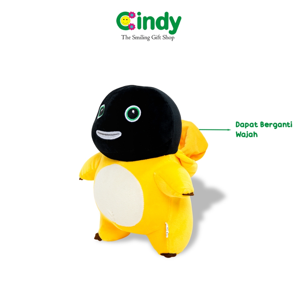 CINDY Boneka Dino Nailong Black Head S - Dino Nalong Muka Gosong S - Dino Nalong Kepala Hitam S - CB
