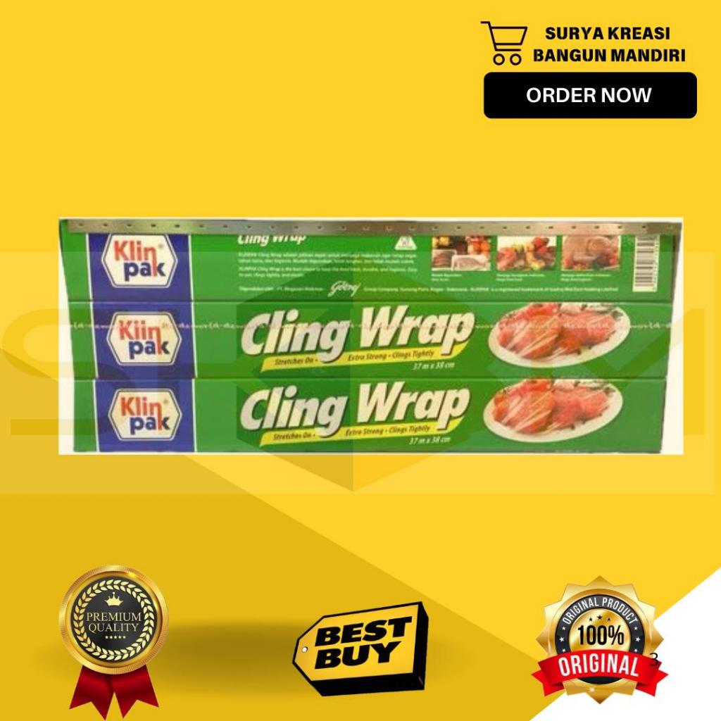 KLINPAK CLING WRAP - PLASTIK WRAP - PEMBUNGKUS MAKANAN - PLASTIK MAKANAN - PLASTIK WRAPPING