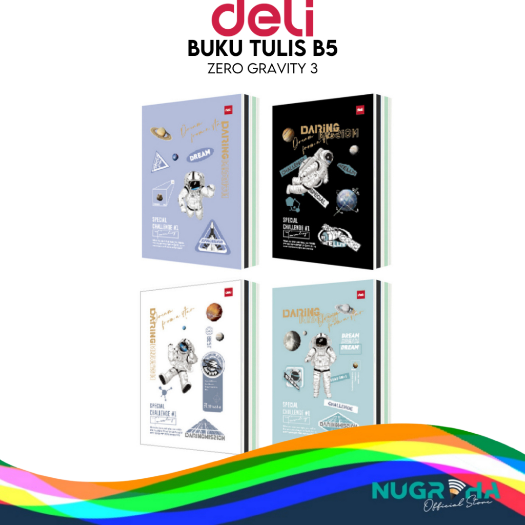 

2025 Buku Tulis Sekolah DELI 42 Lembar – Zero Gravity 3