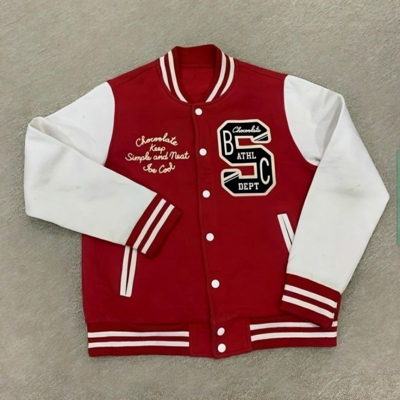 Jaketin Aja - Varsity Big Size ( S - 6XL ) Jacket Baseball SIMPLE ATHL CLUB Basketball Bomber Oversi