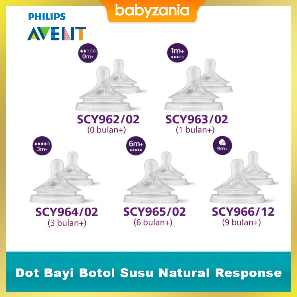 Philips Avent Dot Bayi Botol Susu Natural Response