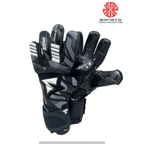 SARUNG TANGAN KIPER ANAK - PGS ALL IN SERIES JUNIOR SILVER/BLACK PGS0125004JR_BDG