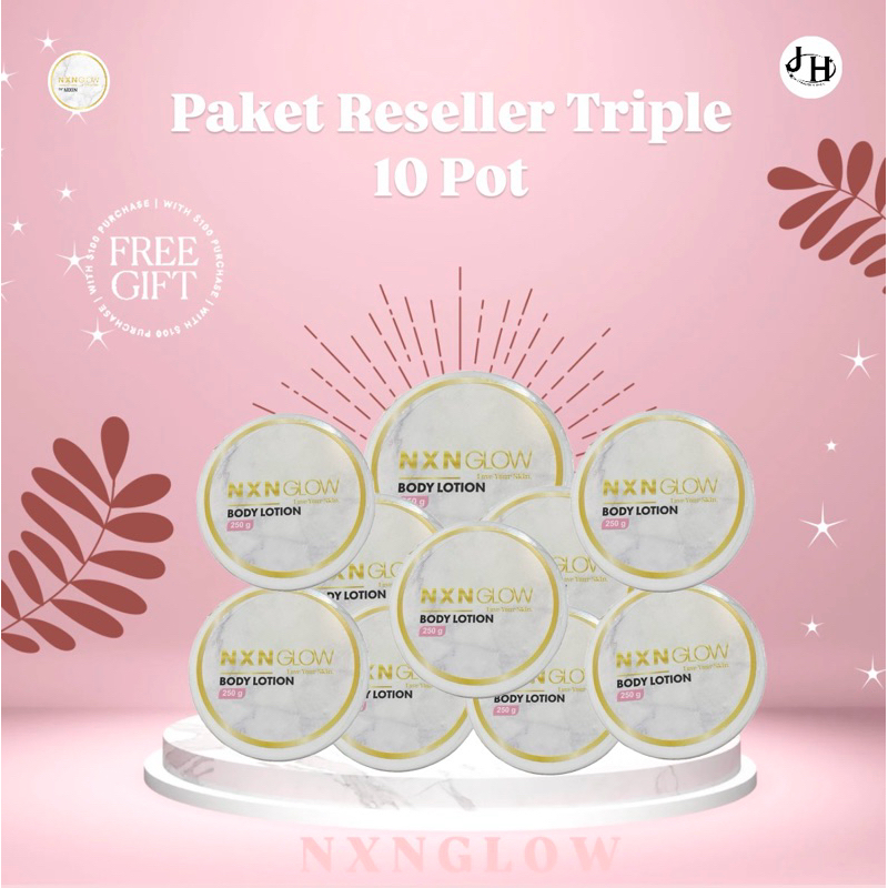 NXN GLOW RESELLER TRIPLE WHITENING 10 POT