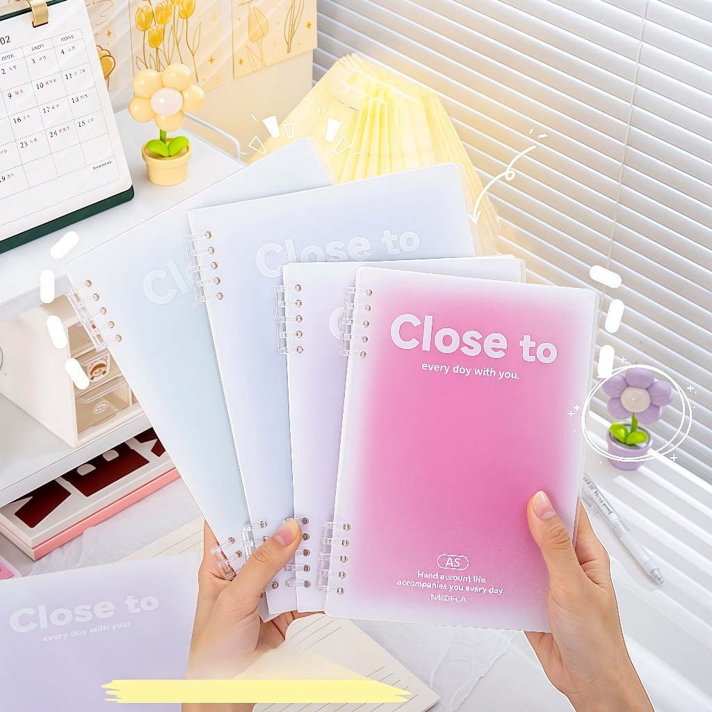 

Binder Notebook B5 A5 Buku Tulis Sekolah Lucu Buku Notebook Aesthetic Korea Besar Binder Kuliah Sampul Buku Aesthetic Stationery Alat Tulis Cute Notebook A5 B5 Buku Catatan